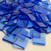 GGG 1/2" x 1/2" Light Blue Translucent Stained Glass Mosaic Tiles COE 96 (100 tiles)