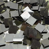 GGG 1/2" x 1/2" Olive Green Translucent Stained Glass Mosaic Tiles COE 96 (100 tiles)