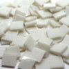 GGG 1/2" x 1/2" Ivory Opal Stained Glass Mosaic Tiles COE 96 (100 tiles)