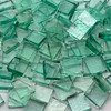 GGG 1/2" x 1/2" Ming Green Translucent Stained Glass Mosaic Tiles COE 96 (100 tiles)