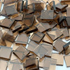 GGG 1/2" x 1/2" Bronze Translucent Stained Glass Mosaic Tiles COE 96 (100 tiles)