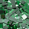 GGG 1/2" x 1/2" Medium Green Translucent Stained Glass Mosaic Tiles COE 96 (100 tiles)