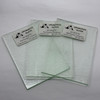 GGG 2-3/4" x 4" Red Reactive Transparent Stained Glass COE 96 (3 pcs)