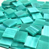 Tropical Teal Stained Glass Mosaic Tiles, COE 96