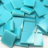 Turquoise Green Opal Stained Glass Mosaic Tiles, COE 96