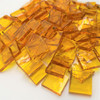 Yellow Rough Rolled Stained Glass Mosaic Tiles COE 96