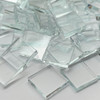 Clear Smooth Glass Mosaic Tiles COE 96