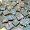 Blue & Purple Van Gogh Stained Glass Mosaic Tiles