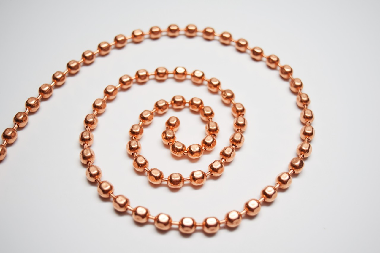 30% OFF #13 FACETED Copper Ball Chain, 10 feet