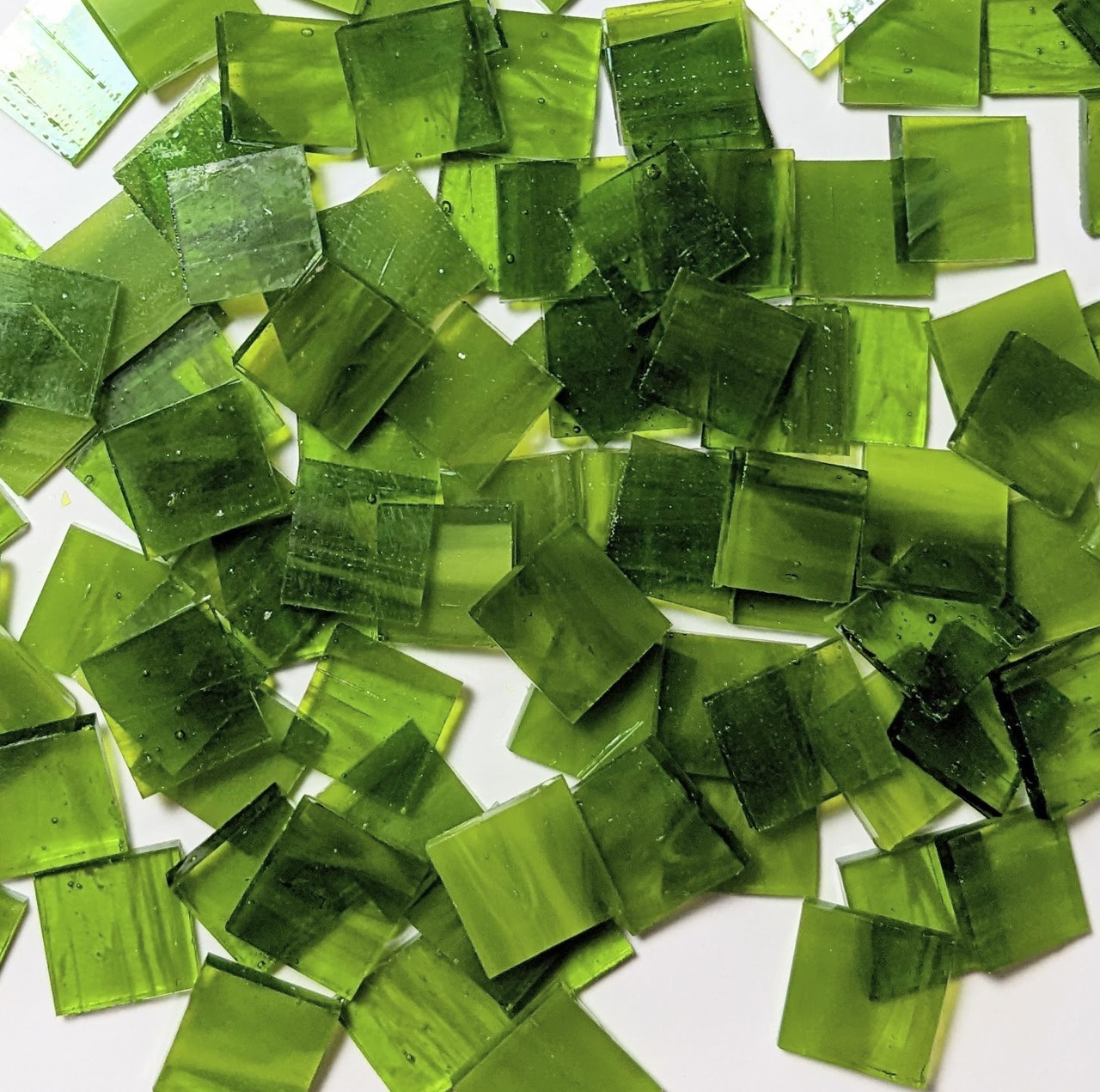 Mossy Green Stained Glass Mosaic Tiles Mosaic Tile Mania