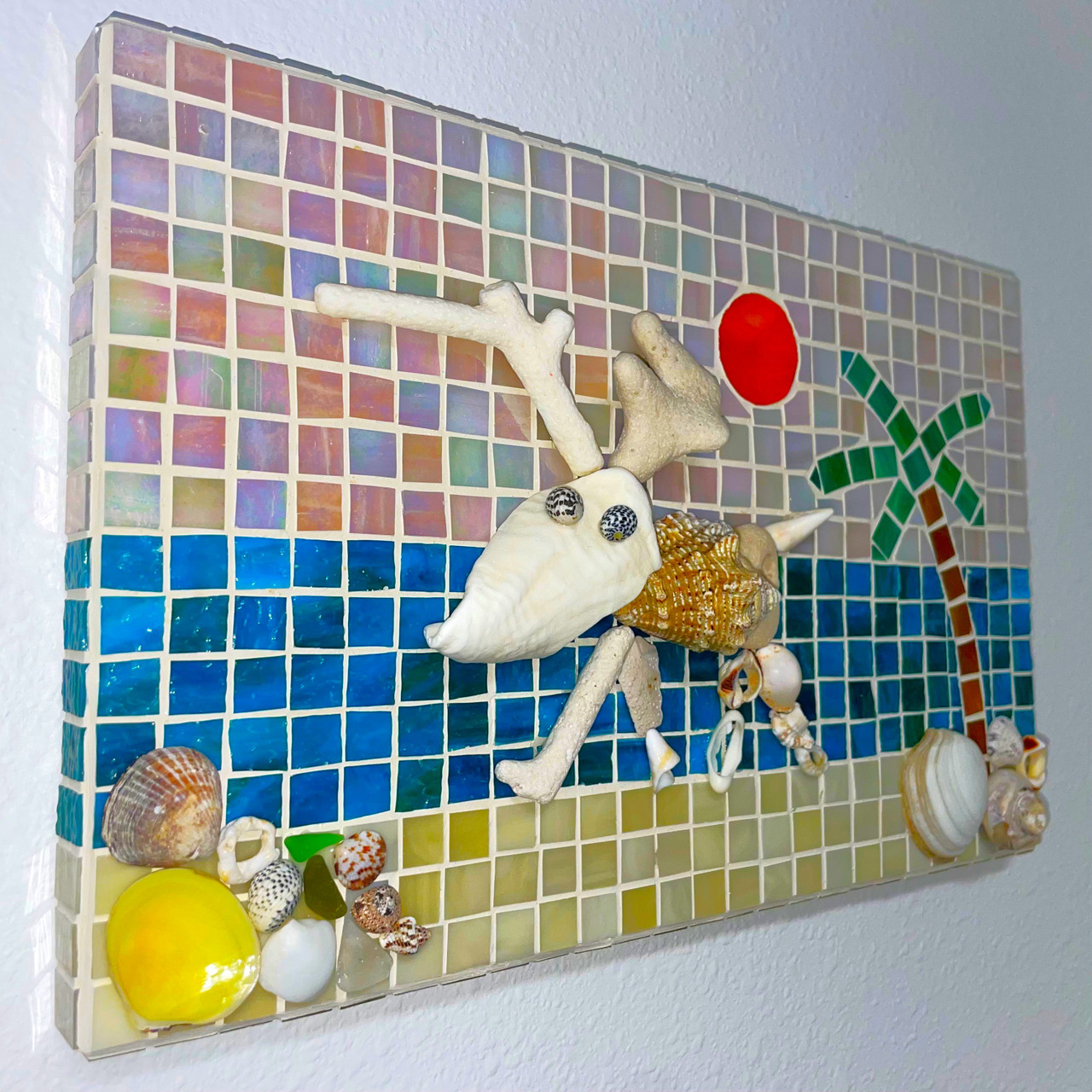 Mosaic Kit for Adults, Diy Mosaic Kit, Complete Mosaic Kit Includes Shaped  Glass Pieces, Ceramic Tiles, Glue Tools Grout and Instructions 