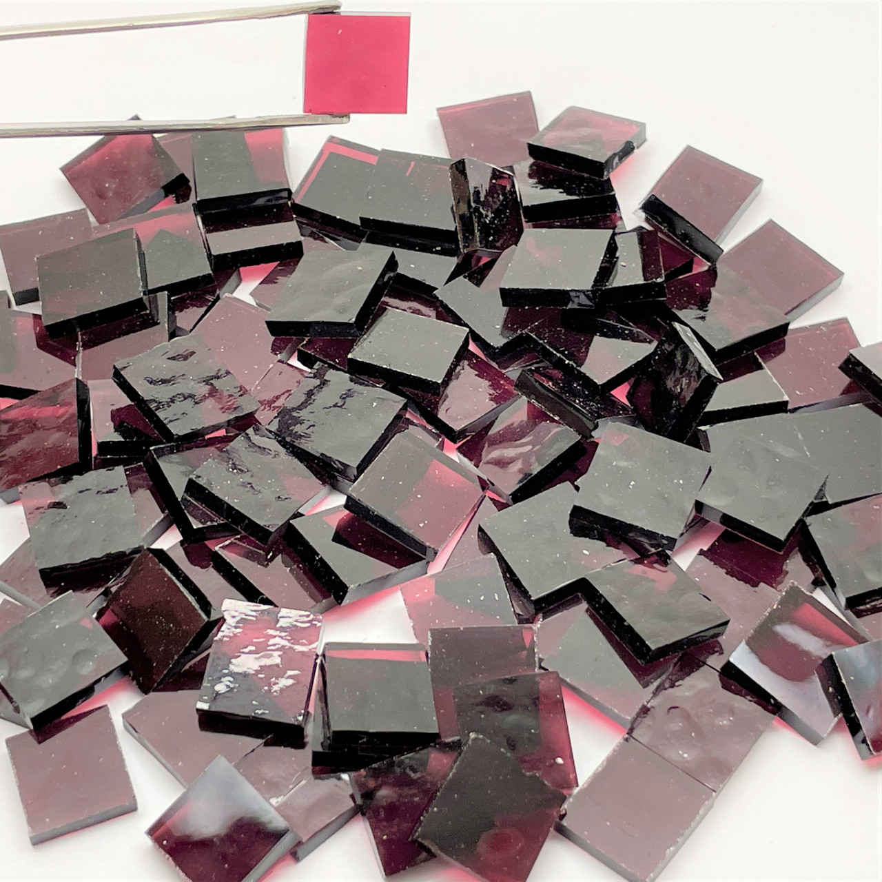 Dark Purple Classic Stained Glass Mosaic Tiles
