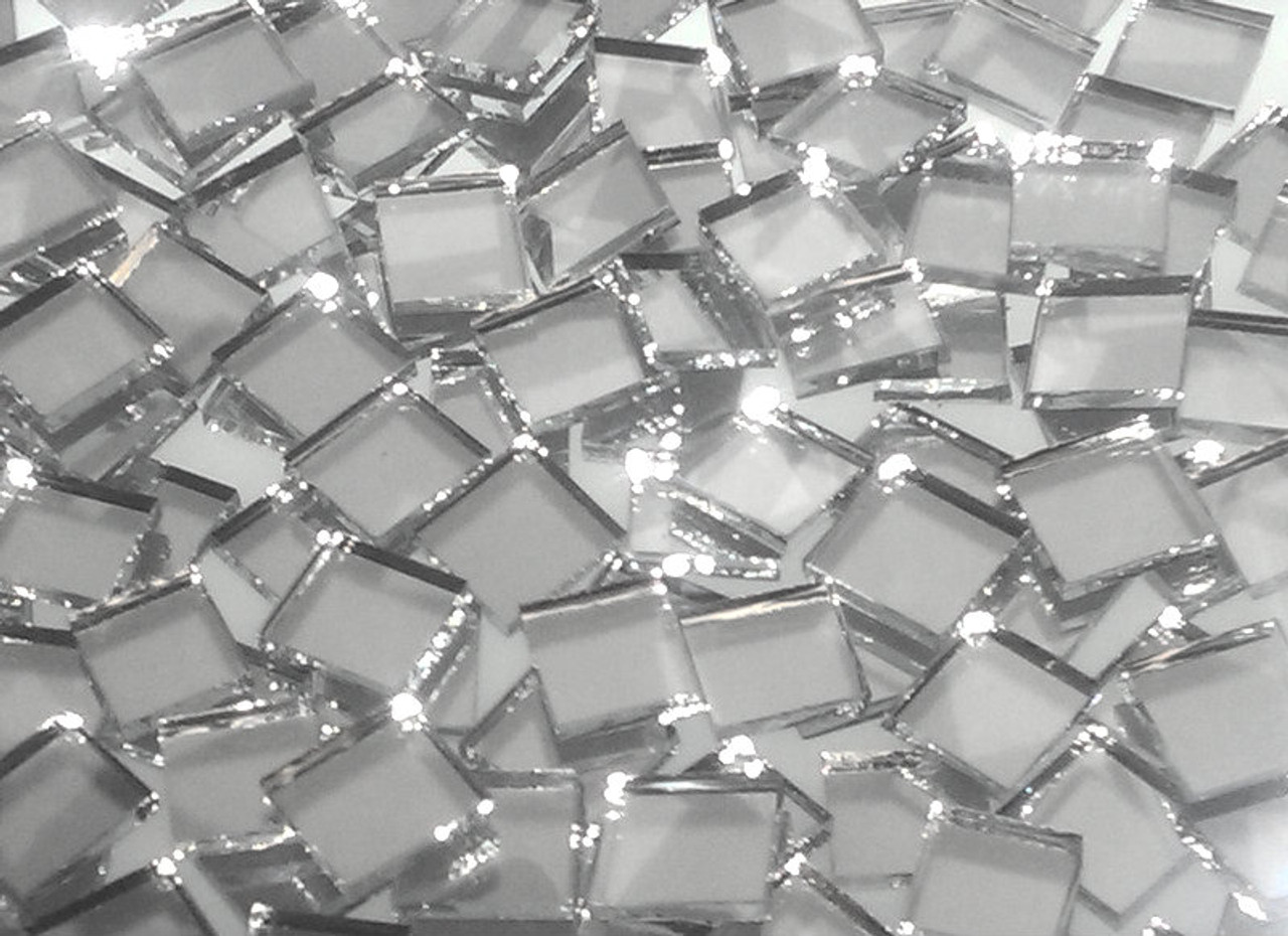 Disco Ball Silver Mirror Glass Mosaic Tiles