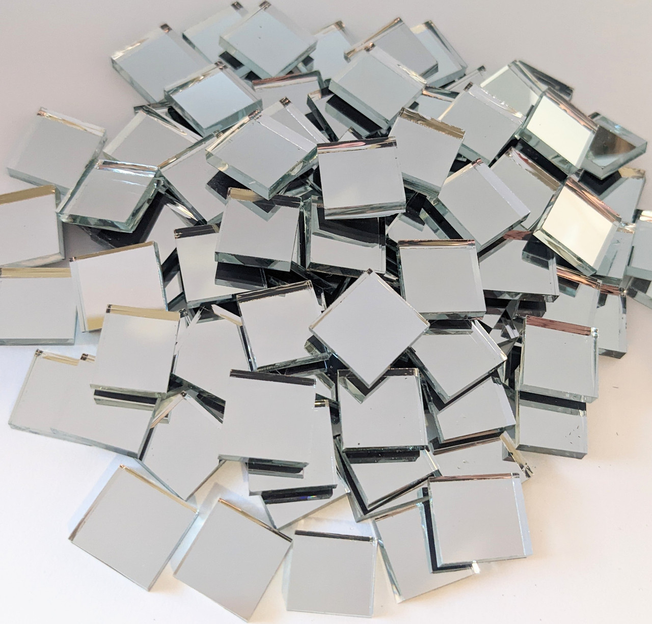 Disco Ball Silver Mirror Glass Mosaic Tiles - Mosaic Tile Mania