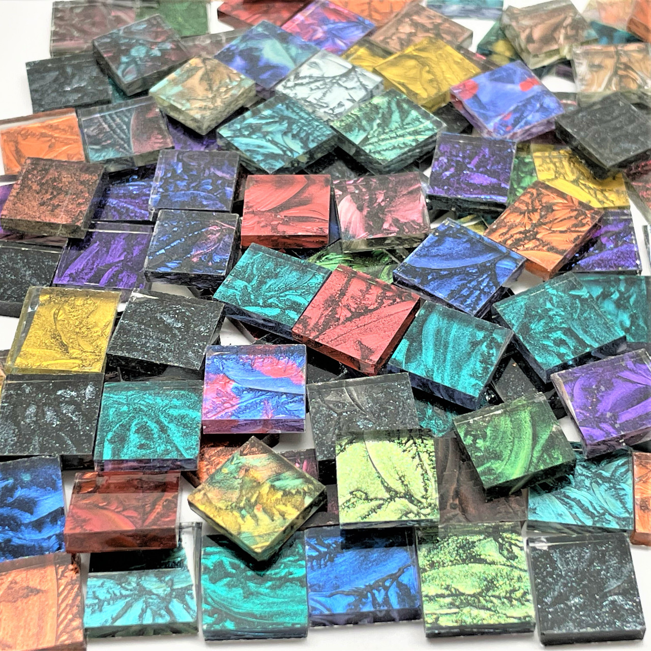 Van Gogh Mix Stained Glass Mosaic Tiles