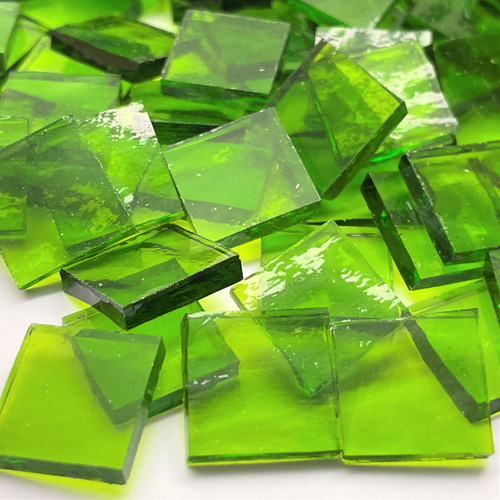 GGG Emerald Ice Green Waterglass Mirror Stained Glass Mosaic Tiles - Mosaic  Tile Mania