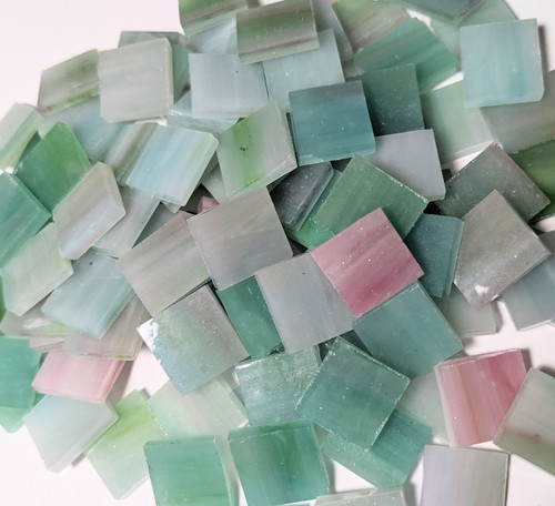 Cotton Candy Stained Glass Mosaic Tiles