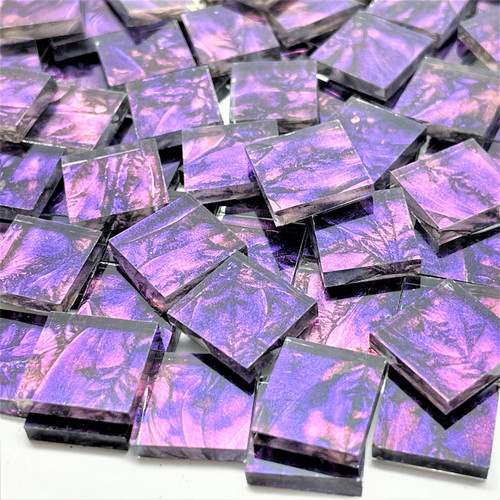 Purple & Violet Van Gogh Stained Glass Mosaic Tiles