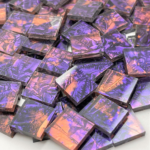 30% OFF Violet & Copper Van Gogh Stained Glass Mosaic Tiles