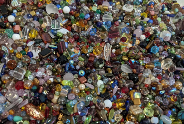 30% OFF GGG Glass Bead Mix (3mm - 8mm bead assortment)  60 grams