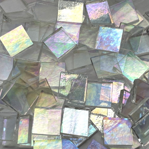 NEW Clear Luminescent Stained Glass Mosaic Tiles COE 96