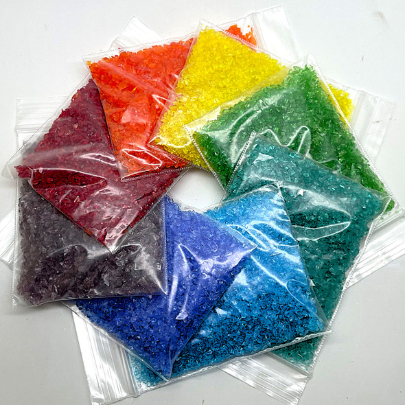 Rainbow Frit Mix, Medium, Trans, COE 96