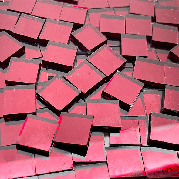NEW Dark Red Mirror Glass Mosaic Tiles