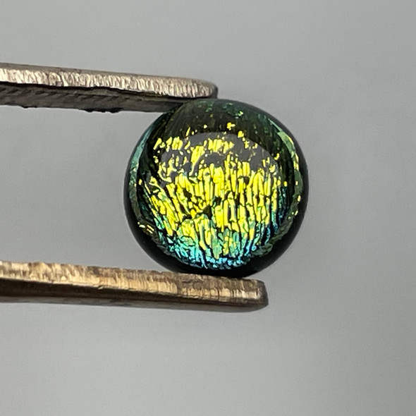 $3 OFF NEW Mini Gems, Dichroic Glass Cabochons, 10pcs, Mixed
