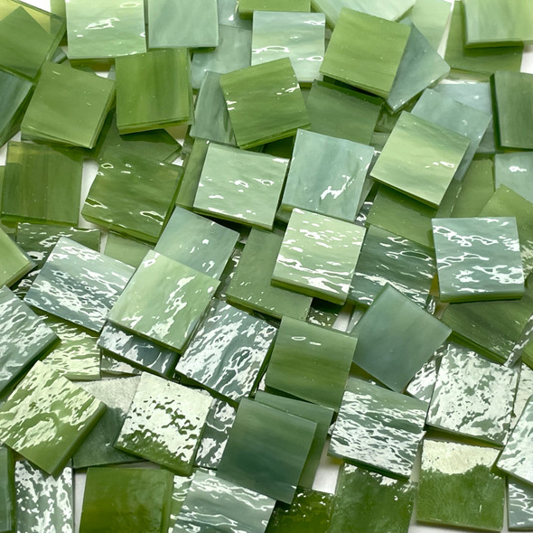 NEW Congo Green Stained Glass Mosaic Tiles COE 96