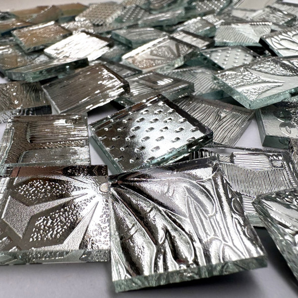 GGG *Limited Stock Available* Silver Symphony Mirror Mix, 1" tiles, 100pcs