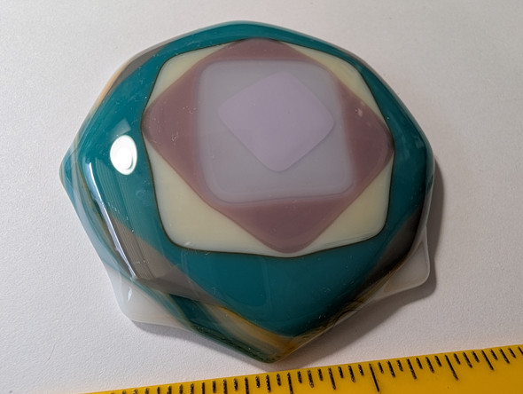 Fused Stained Glass CENTERPIECE, 569-K