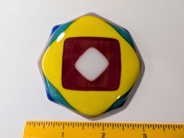 Fused Stained Glass CENTERPIECE, 569-L