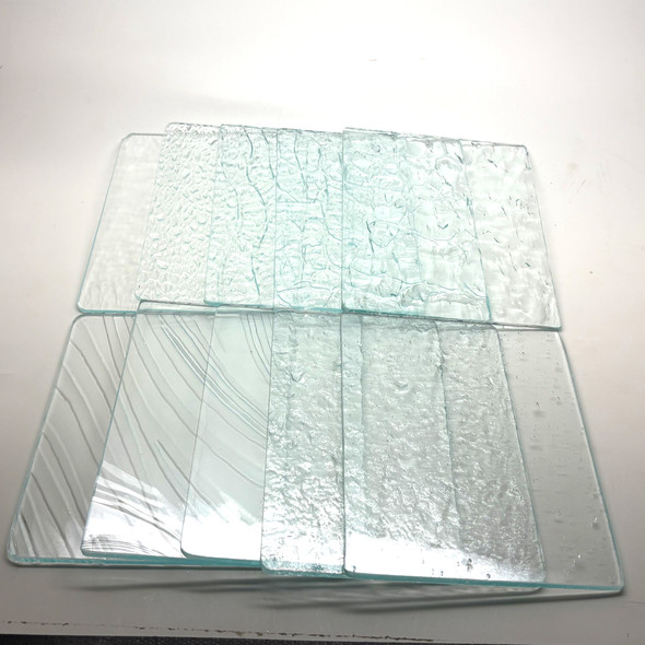 10pc Stained Glass Variety Pack, 5" x 4", CLEAR Mix