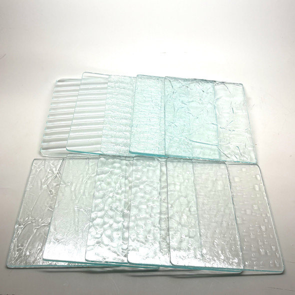 10pc Stained Glass Variety Pack, 5" x 4", CLEAR Mix