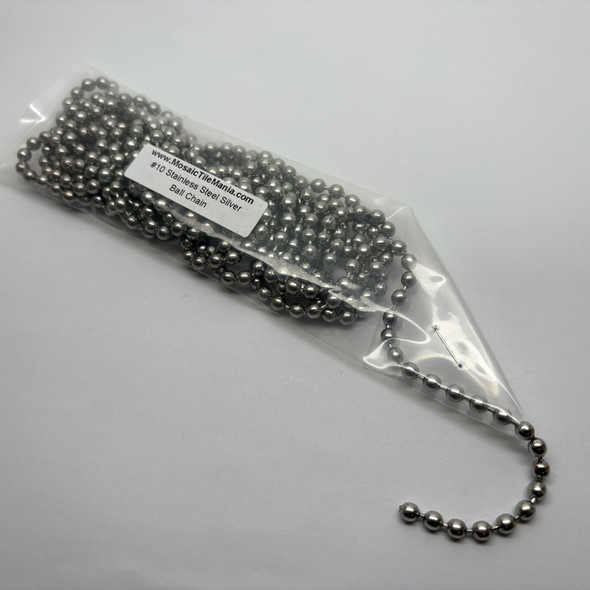 NEW #10 Stainless Steel Ball Chain, 10 feet