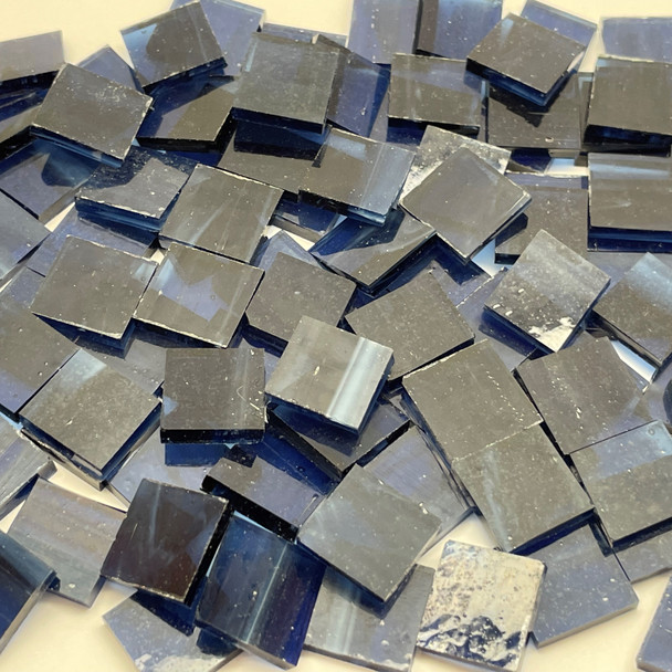 30% OFF GGG Navy Blue Wispy Stained Glass Mosaic Tiles