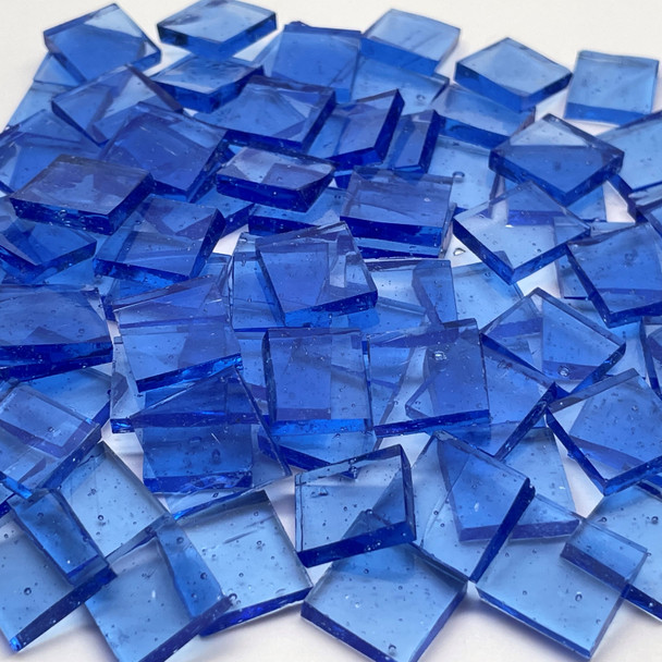 Pale Blue Waterglass Mosaic Tiles