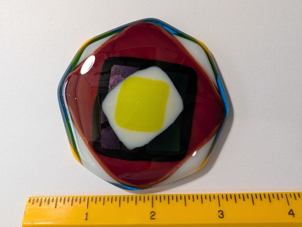 Fused Stained Glass CENTERPIECE, 569-F