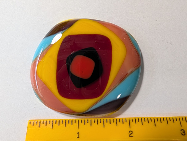 Fused Stained Glass CENTERPIECE, 569-N