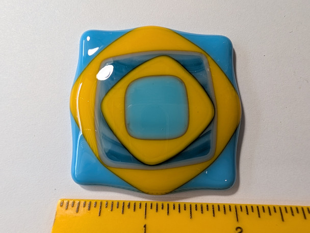 Fused Stained Glass CENTERPIECE, 569-O