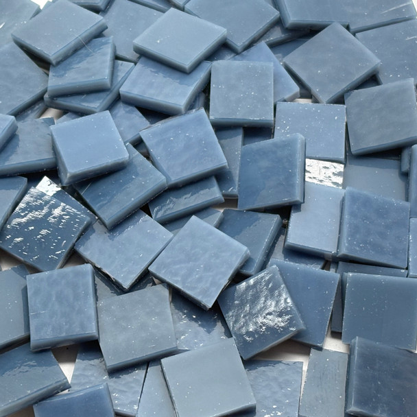 GGG 1/2" x 1/2" Payne's Gray Opal Stained Glass Mosaic Tiles COE 96 (100 tiles)