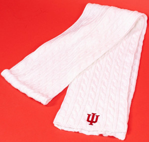 INDIANA SOFT CREAM CABLE SCARF