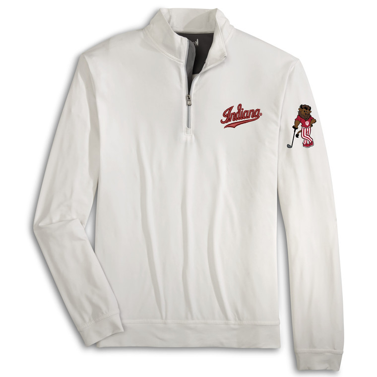 JOHNNIE O MOTION QUARTER ZIP - WHITE