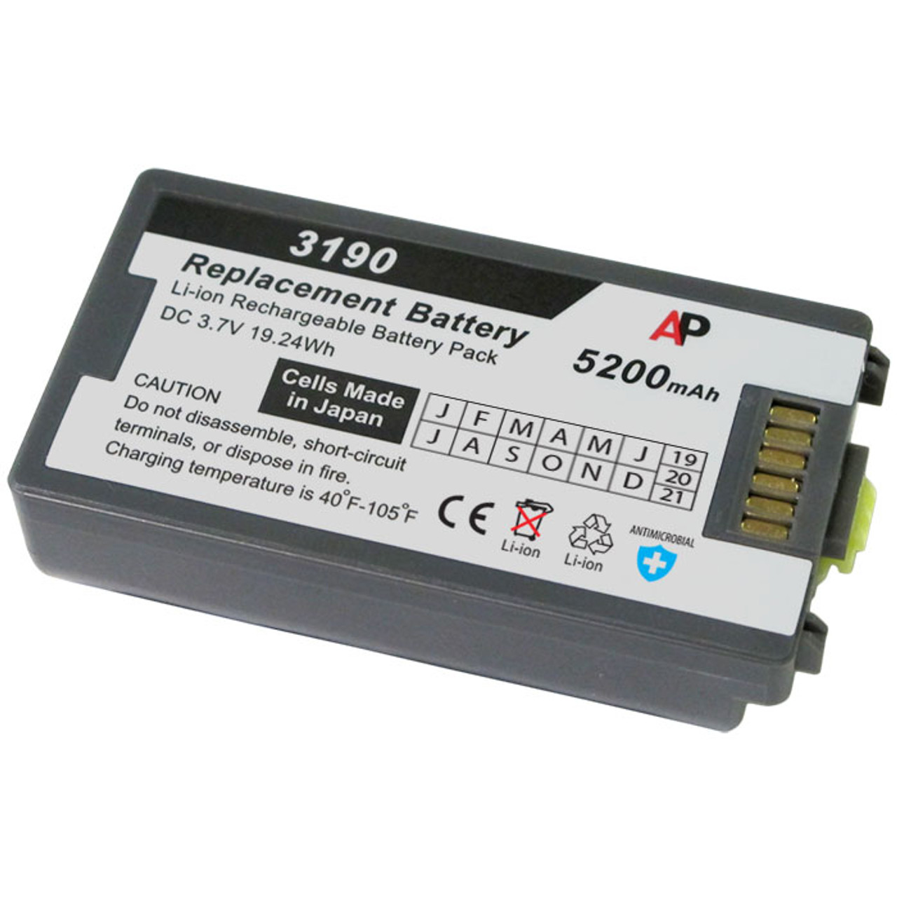 Li-ion, 3.7, 3300mAh Works with Pantone 7527C Barcode Scanner, Synergy Digital Barcode Scanner Battery Ultra High Capacity Battery Li-ion, 3.7, 3300mAh Works with Pantone 7527C Barcode Scanner, Synergy Digital Barcode Scanner Battery Ultra High Capacity Battery