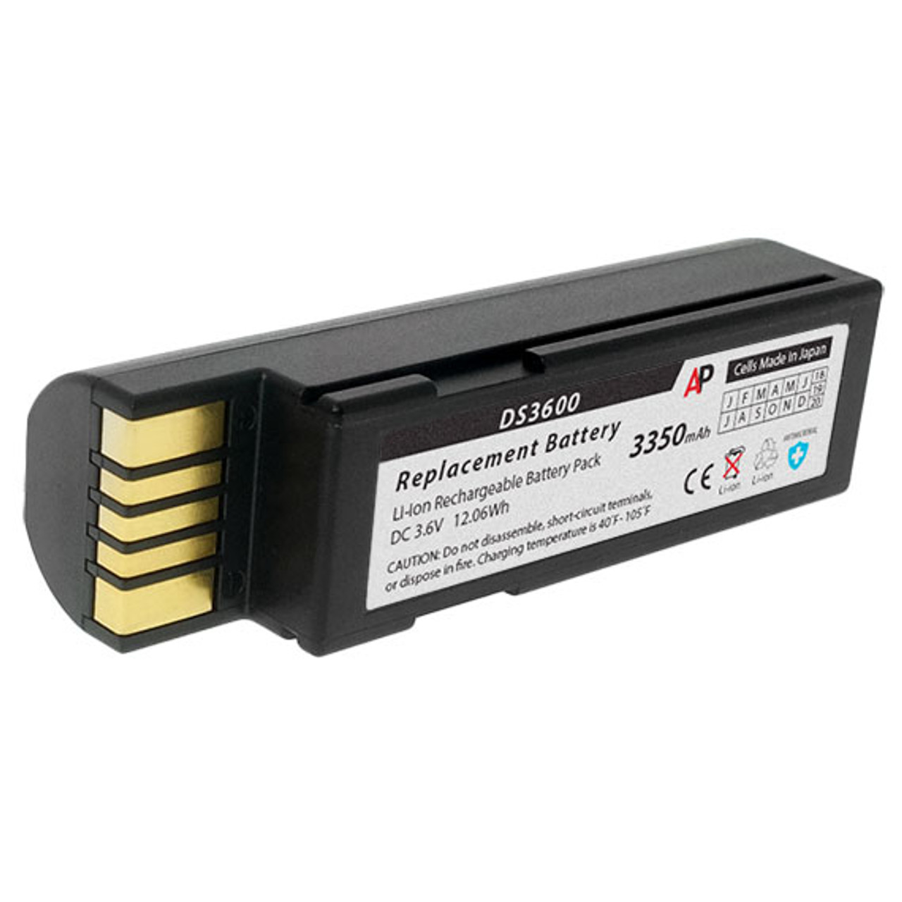 Zebra 3600 Series Scanners (DS3678, LI3678, LS3678). Replacement Battery.  3350 mAh