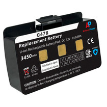 Replacement Battery for Garmin GPSMAP 276, 276C, 296, 376, 376C, 378, 396, 478, 495, 496