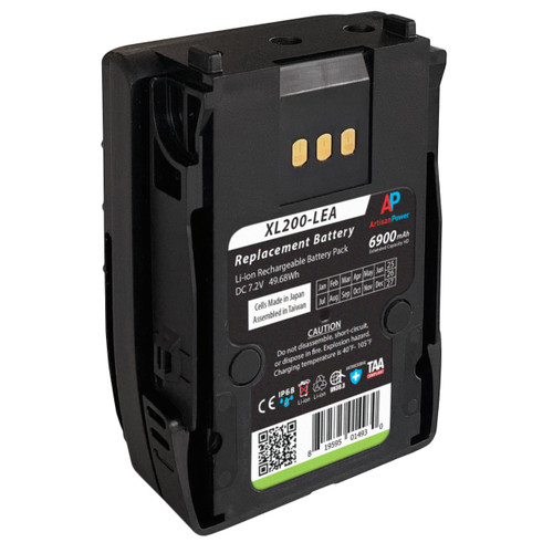 Replacement Battery for Harris XL 200P and XL 185P Radios. Heavy Duty Extended Capacity 6900 mAh Replacement Battery for Harris XL 200P and XL 185P Radios. Heavy Duty Extended Capacity 6900 mAh