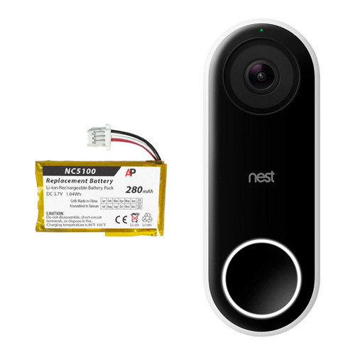 Battery Upgrade for Nest Doorbell (Wired), Nest Hello Video