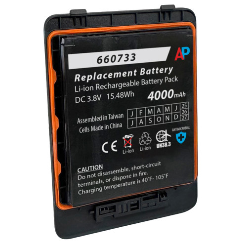 Replacement Battery for Ascom Myco 4 and Myco 4 Slim Phones. Replaces  660578 and 655357. 4000 mAh