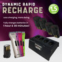 Quad Charger WITH 4 Replacement Batteries for Wahl Arco & Arco SE Pet Hair Clippers